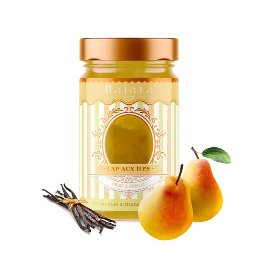[5095] Délice de fruits Poire & Vanille « Cap aux iles » 230g - Baiata