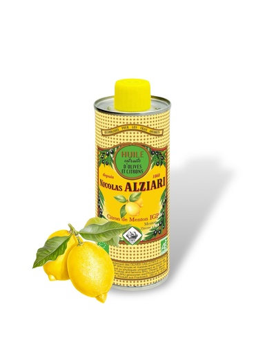 [5502] Huile au CITRON de Menton IGP BIO* 250 ML - Alziari