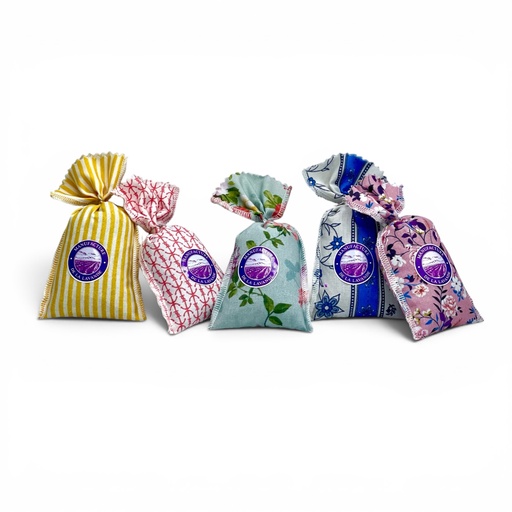 [5129] Sachet individuel fleurs de lavande et lavandin de France 18 gr - Tissu Provençal