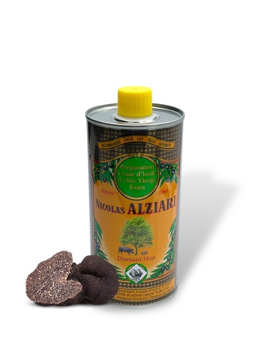 [11161] 500 ml tin Olive oil Truffle flavored - Alziari
