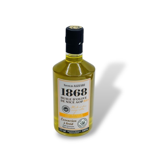[1287] 375 ml bottle Olive Oil PDO Nice Barrique - ORGANIC*  - Alziari