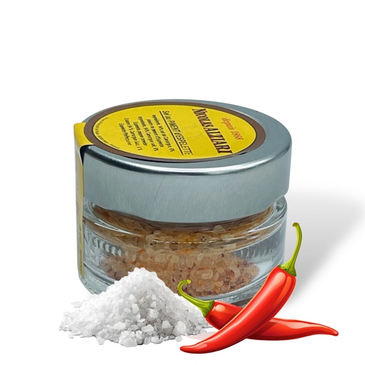[1442] Sel de Camargue au Piment d'Espelette 6% - pot de 50 g - Alziari