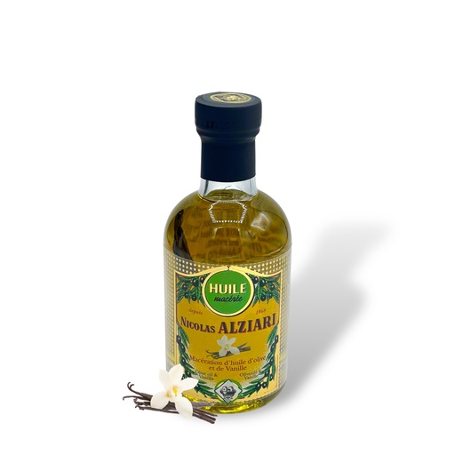 [1456] Préparation à  base d'Huile d'olive et Gousse de Vanille 200 ml - Alziari