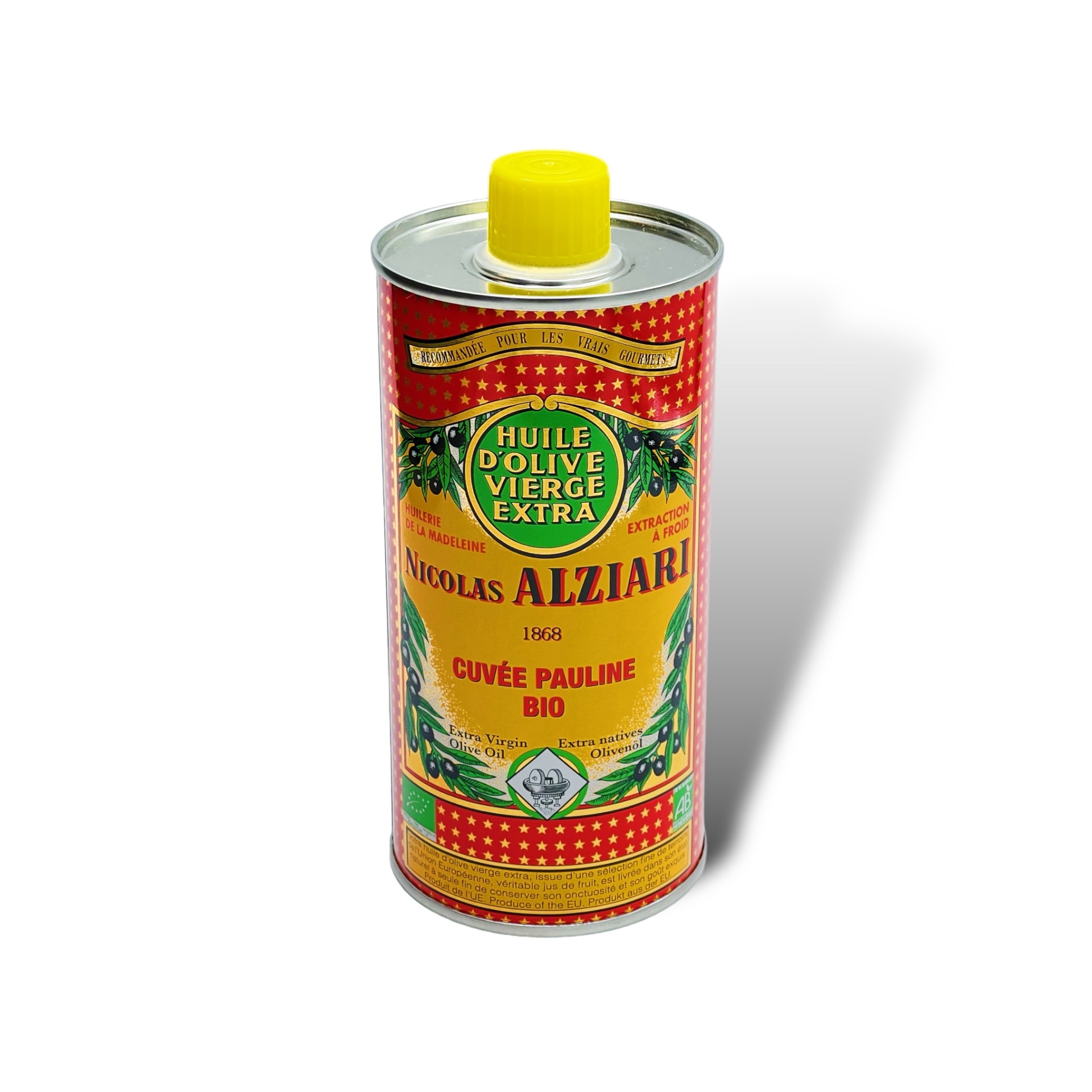 500ml tin Olive oil fruity and intense - Cuvée Pauline - ORGANIC