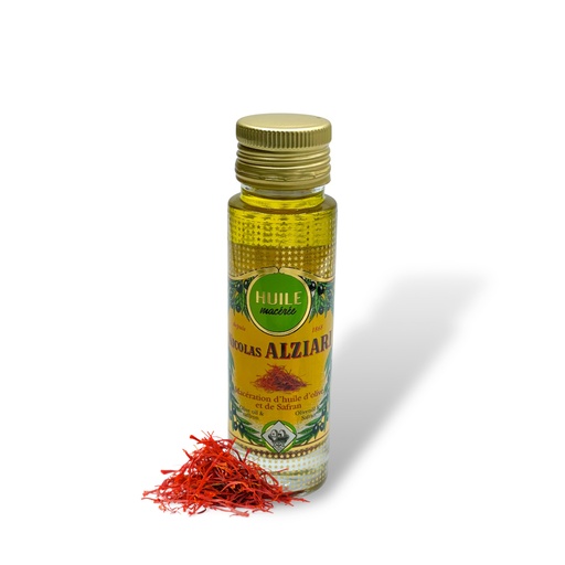[4939] Huile d'olive macération SAFRAN 100 ml - Alziari