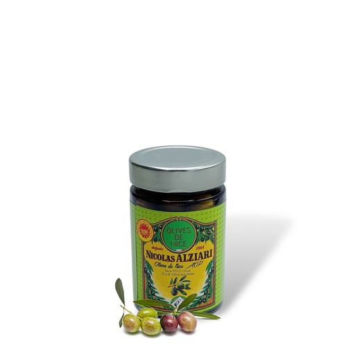 [4969] 125g Glas GUB Olives Nizza